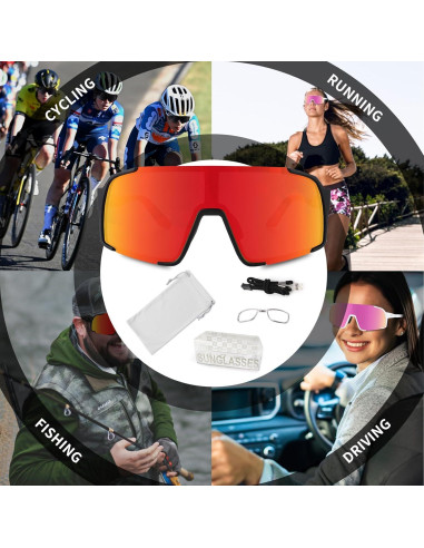 Gafas de sol deportivas OULAIQI Xq-655 UV400 para ciclismo
