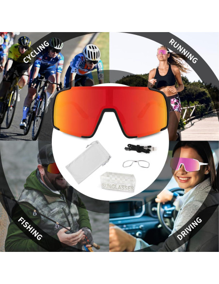 Gafas de sol deportivas OULAIQI Xq-655 UV400 para ciclismo