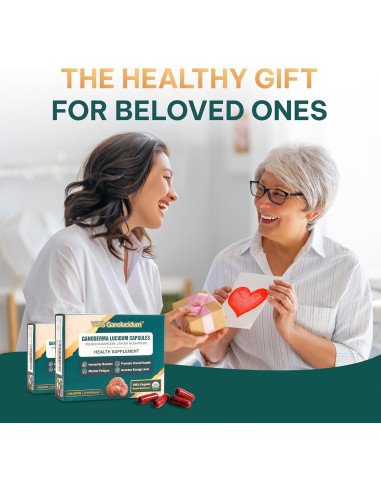 Cápsulas de Hongo Reishi Rojo Ganoderma lucidum 70mg 30 Unidades