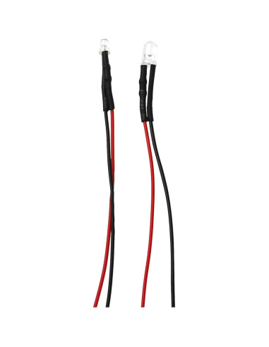 15 Diodos LED Pre Cableados 12V HIRCQOO para RC 3mm Amarillo