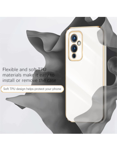 Funda KuDiNi para Oneplus 9 - TPU Blanco, Protección Completa