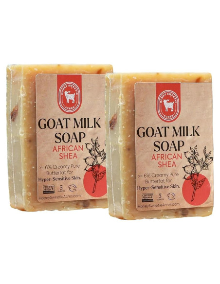 Jabón de Leche de Cabra Shea Honey Sweetie Acres - 2 Barras 141 g