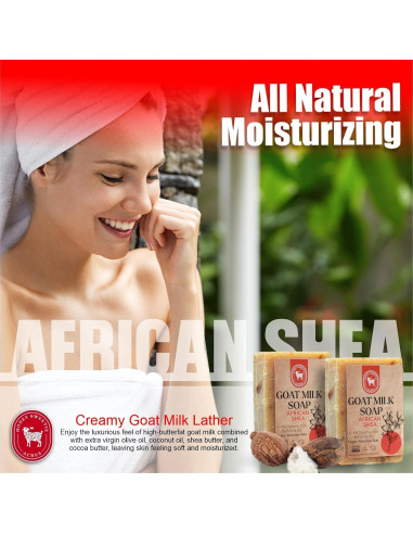 Jabón de Leche de Cabra Shea Honey Sweetie Acres - 2 Barras 141 g