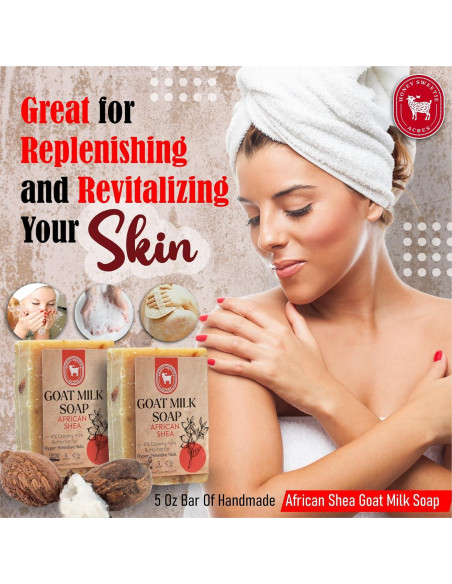 Jabón de Leche de Cabra Shea Honey Sweetie Acres - 2 Barras 141 g