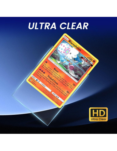 600 Fundas para Cartas Coleccionables SEFOWG Transparente