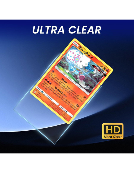 600 Fundas para Cartas Coleccionables SEFOWG Transparente