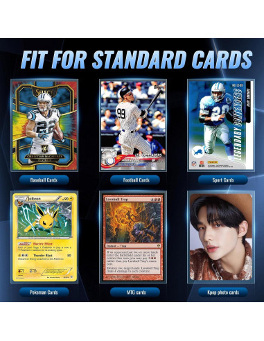 600 Fundas para Cartas Coleccionables SEFOWG Transparente