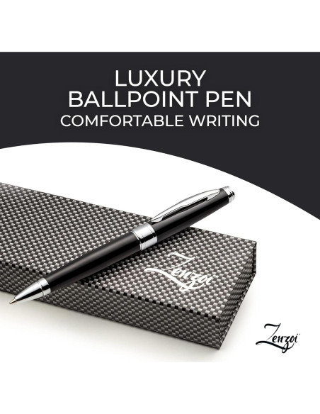 Conjunto de bolígrafos ZenZoi de lujo con recargas azul y negro