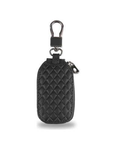 Cubierta de Llave Remota Amiss - Funda de Cuero Genuino Negra