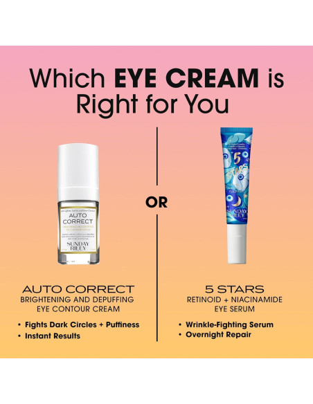 Crema para Ojos Auto Correct Sunday Riley 14.79 ml Crema para Ojos Auto Correct Sunday Riley 14.79 ml