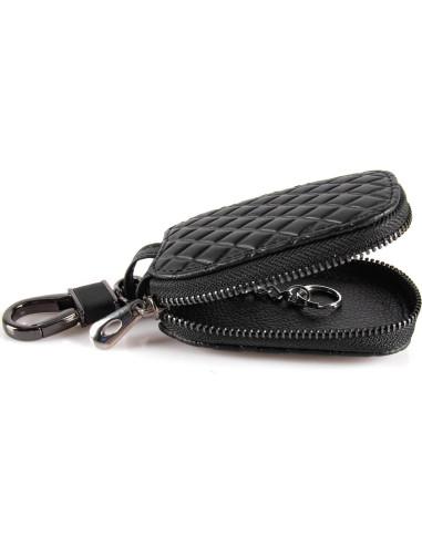 Cubierta de Llave Remota Amiss - Funda de Cuero Genuino Negra