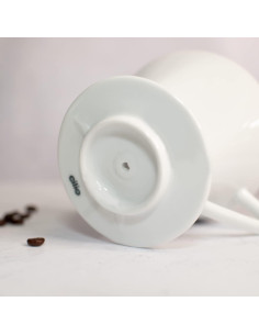 Filtro de Café de Porcelana Cilio C105162, Manual, Blanco 2