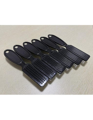 12 Cepillos de Uñas SQULIGT con Agarre Negro para Manicura