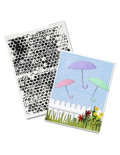 Carpeta de Embossing Dot Threetols 14.5x10.5 cm para Manualidades