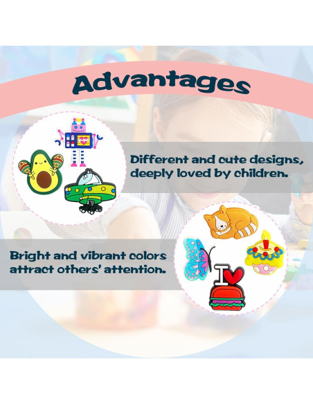 45 Piezas Decoraciones para Punta de Lápiz Zddaoole - Clips Lindos