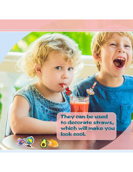 45 Piezas Decoraciones para Punta de Lápiz Zddaoole - Clips Lindos