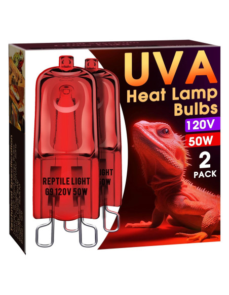Bombillas de Calor Infrarrojo Briignite G9 para Reptiles 50W
