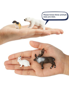 Toymany 14PCS Figuras Mini Animales Árticos Juguetes Educativos 2