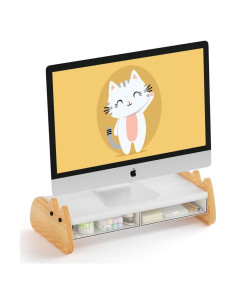 Soporte Elevador para Monitor AFOOYO con Cajones Acrílicos