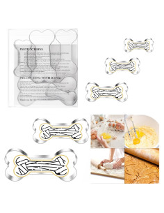 Juego de Cortadores de Galletas Hueso de Perro MrCookie 5 Piezas