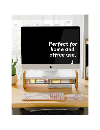 Soporte Elevador para Monitor AFOOYO con Cajones Acrílicos