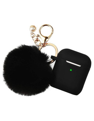 Funda de Silicona Filoto para AirPods 1 y 2 - Negro