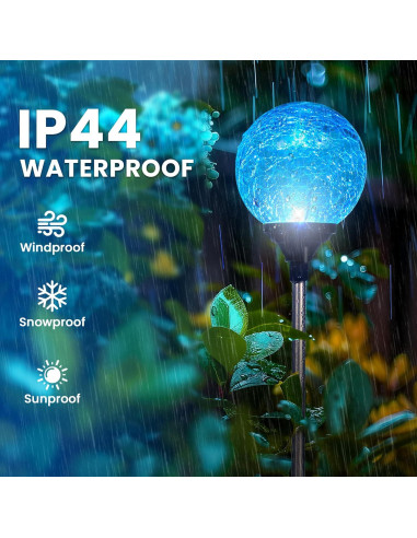 Luces de Jardín Solares GIGALUMI Paquete de 3 Multicolor