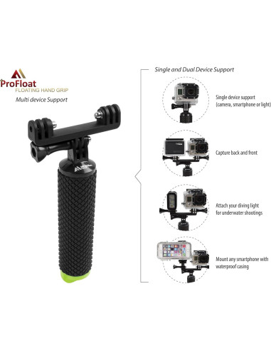 Mango Flotante Impermeable MiPremium Verde para GoPro Hero