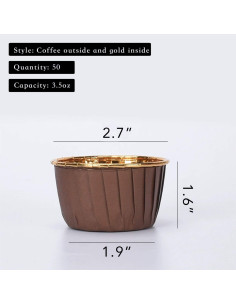 Cápsulas Desechables de Aluminio Party Hippo 50 pcs 99.2 g 2