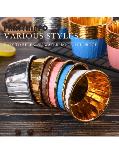 Cápsulas Desechables de Aluminio Party Hippo 50 pcs 99.2 g