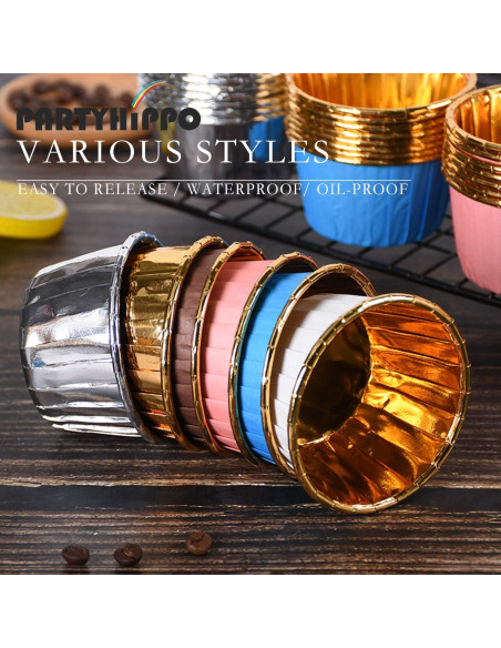 Cápsulas Desechables de Aluminio Party Hippo 50 pcs 99.2 g