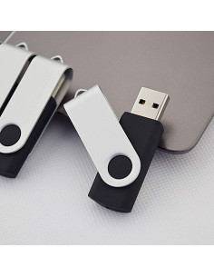 Aiibe 20 Unidades Flash USB 1GB 2.0 Diseño Giratorio 2