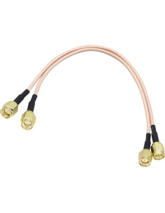 Cable Coaxial SMA Macho a Macho RG316 20cm - 2 Pack 2
