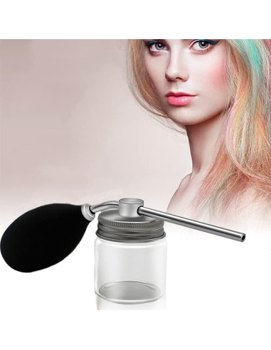 Aplicador de Spray para Cabello Fino - Negro - 20x6.5 cm