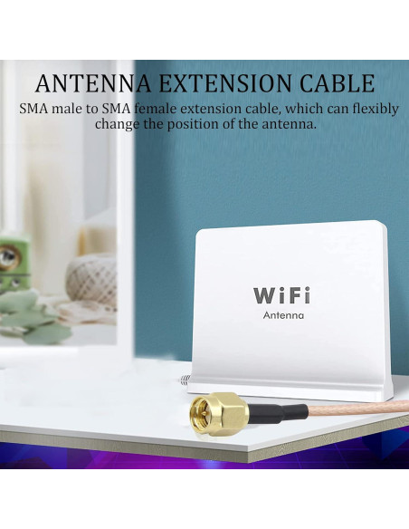 Cable Coaxial SMA Macho a Macho RG316 20cm - 2 Pack