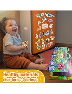 6 Libros de Pegatinas Reutilizables Meleetoon para Niños 2-4 Años 2