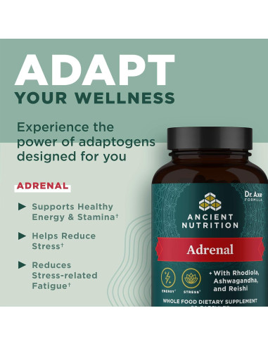 Cápsulas Adrenales Nutrición Antigua 1300mg 60 Unidades