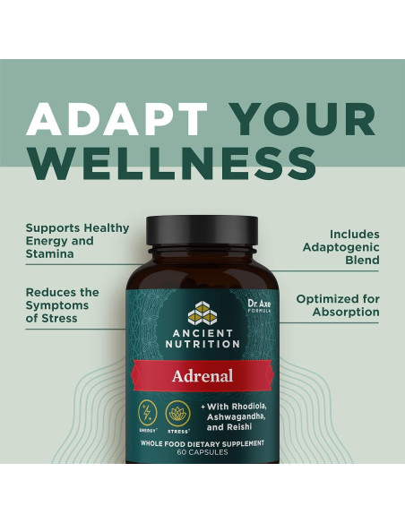 Cápsulas Adrenales Nutrición Antigua 1300mg 60 Unidades