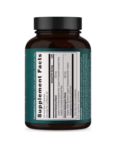 Cápsulas Adrenales Nutrición Antigua 1300mg 60 Unidades