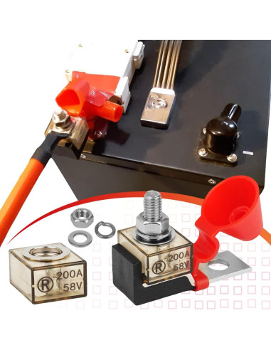 Bloque de Fusibles de Batería JXJXQU 100A 58V DC Compacto