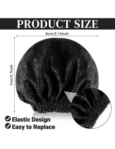 800 Cubiertas de Micrófono Desechables No Tejidas - Negro 2