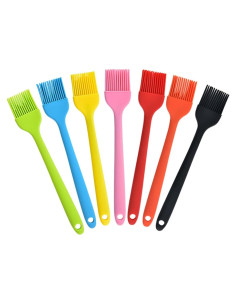 Juego de Brochas de Silicona Febarula 2-Pack Resistente al Calor