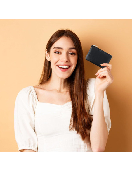 Billetera Pequeña Giantree para Mujeres - PU Negro 12x9cm