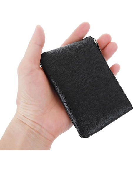 Billetera Pequeña Giantree para Mujeres - PU Negro 12x9cm