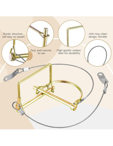 Remaches de Acoplamiento de Remolque Umigy 10 Pcs 6x70mm