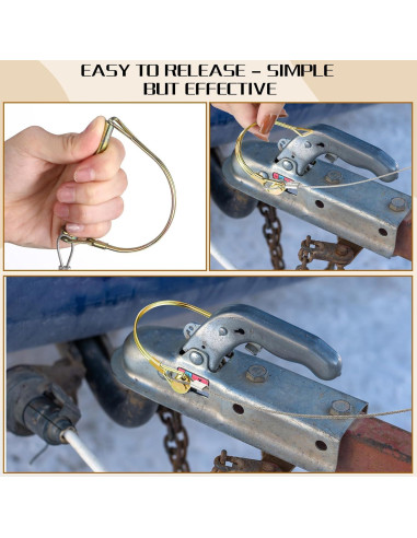 Remaches de Acoplamiento de Remolque Umigy 10 Pcs 6x70mm