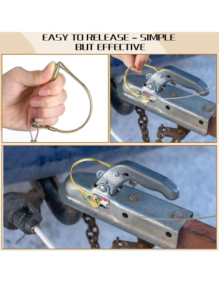 Remaches de Acoplamiento de Remolque Umigy 10 Pcs 6x70mm