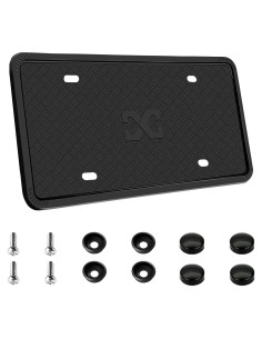 Cubiertas de Placa de Licencia de Silicona XCLPF - Negro