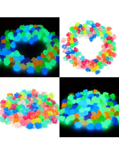 Piedras Brillantes para Acuarios Oubest 300Pc 1.4cm Decoración 2