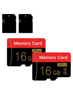 Paquete Doble de Tarjetas de Memoria Micro 16GB ESHAKHARE C10 U3